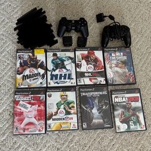 Sony PlayStation 2 Controller & Games Bundle